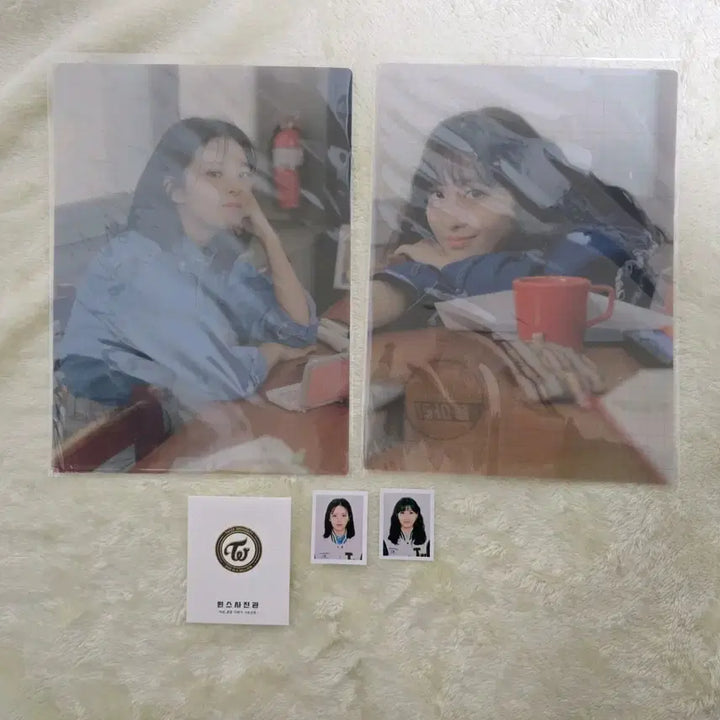 트와이스 정연 모모 기타굿즈(책받침, L-HOLDER SET 클리어파일)