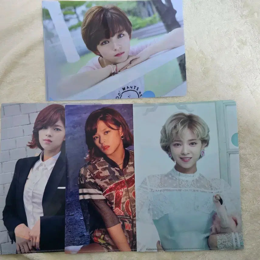 트와이스 정연 모모 기타굿즈(책받침, L-HOLDER SET 클리어파일)