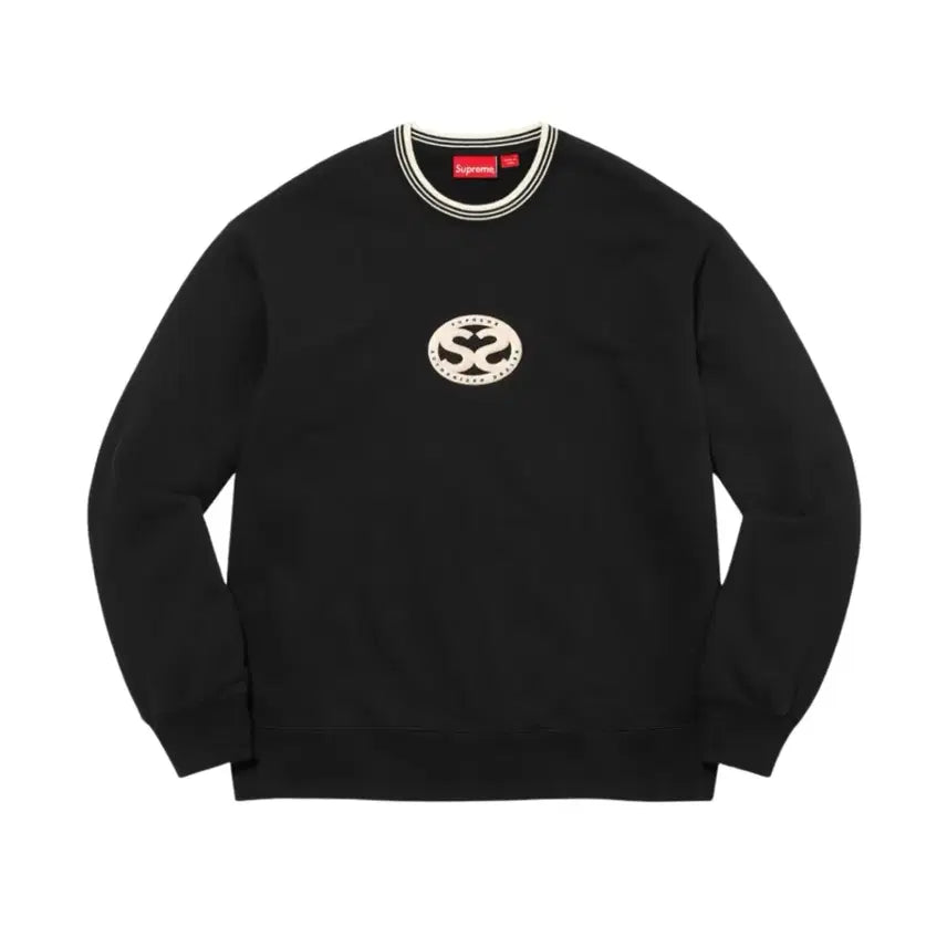[BUNJANG] Supreme Double S Crewneck Black 22SS / 슈프림 더블 S 크루넥 블랙 - 22SS