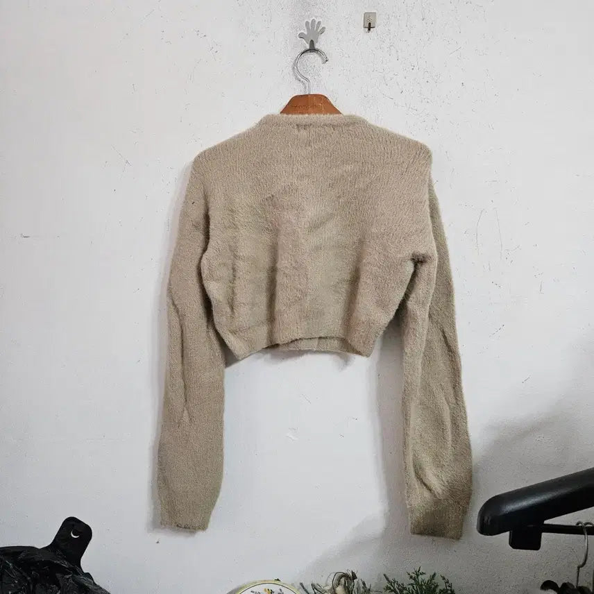 [BUNJANG] Angora Knit Top / 크롭 기장 앙고라 니트
