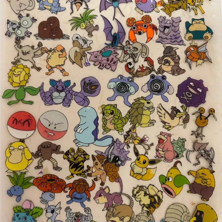 [BUNJANG] Pokemon Tteokbokki Seal Sticker Bundle / 포켓몬스터 띠부띠부씰
