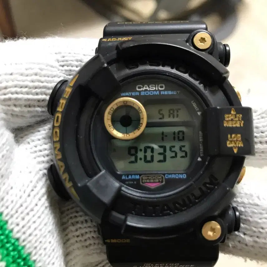 [BUNJANG] G-Shock Frogman DW-8200B-9A Watch / dw-8200b-9a(프로그맨 흑금원판)미사용신품완품, 쥐샥, 지샥