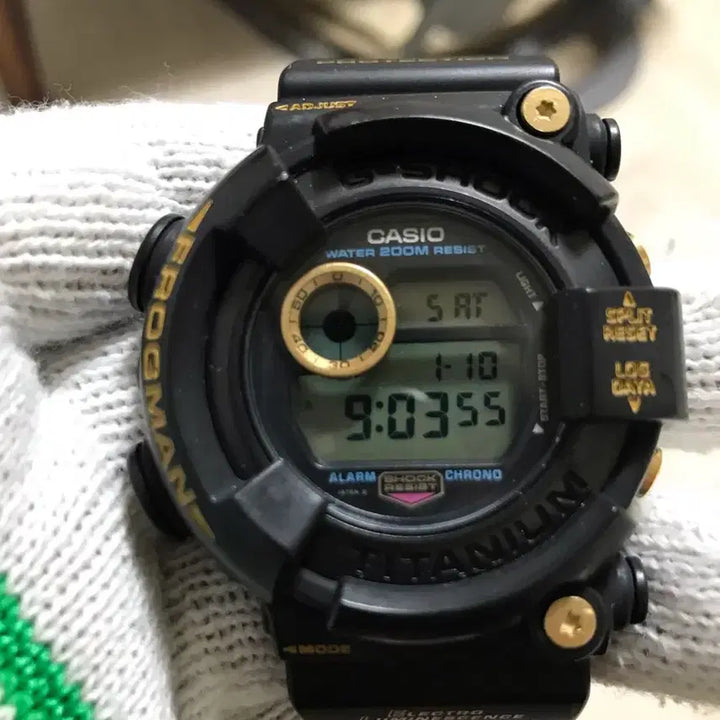 [BUNJANG] G-Shock Frogman DW-8200B-9A Watch / dw-8200b-9a(프로그맨 흑금원판)미사용신품완품, 쥐샥, 지샥