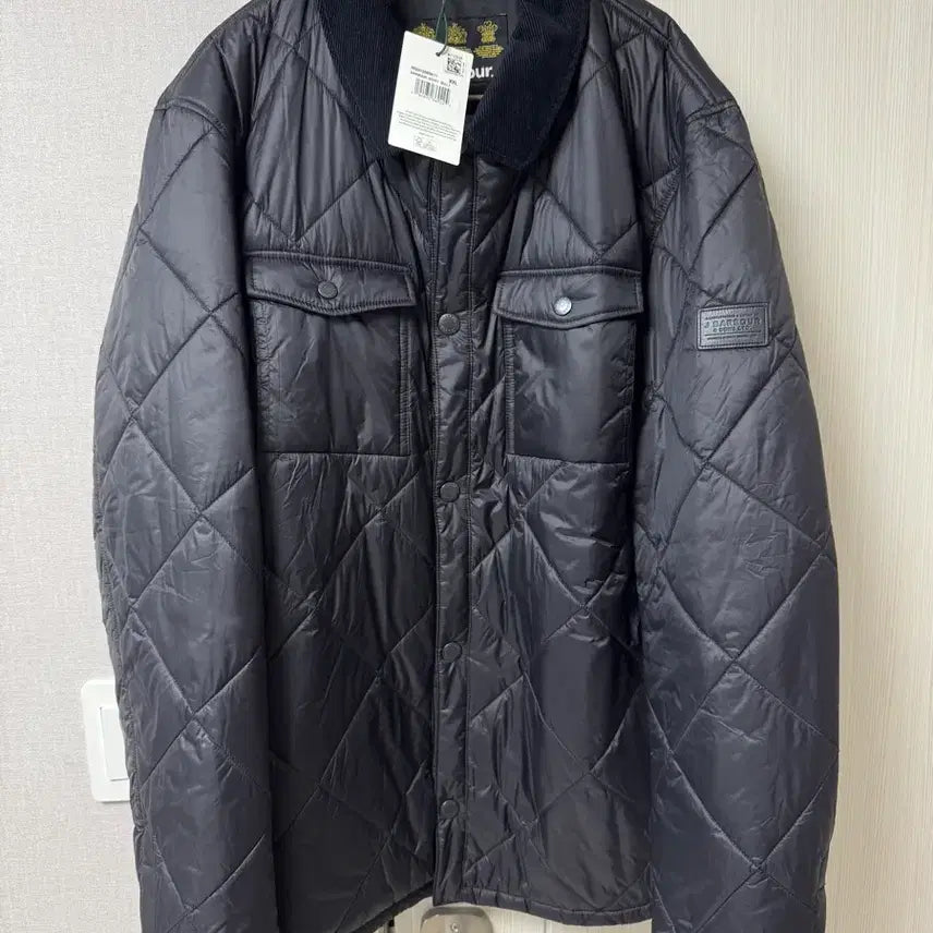 [BUNJANG] Barbour Men's Quilted Jacket Black XXL / [XXL] 바버 남성 셔츠 퀼팅 자켓 블랙