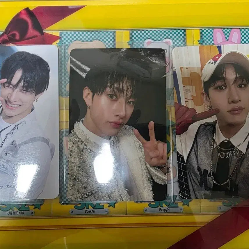 스키즈 방찬 토이월드 블루레이포카 HMV 특전 3장 일괄