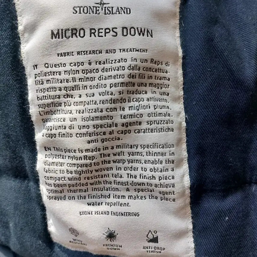 [BUNJANG] Stone Island Micro Reps Down Jacket M / (택포)스톤아일랜드 마이크로랩스 다운패딩 M사이즈