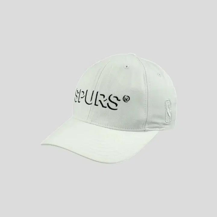 [BUNJANG] NBA San Antonio Spurs White Cotton Baseball Cap / NBA 엔비에이 화이트 톤톤 샌안토니오 스퍼스 로고 6패널 코튼 야구모자