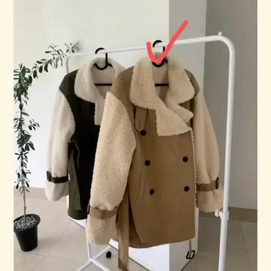 [BUNJANG] Bluemine Sherpa Safari Padded Coat / 가격인하 블루민 양털 뽀글이 사파리 패딩 코트