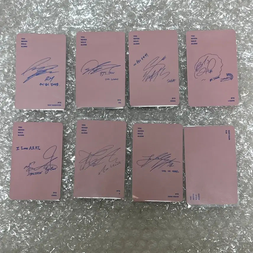 you never walk alone YNWA BTS 방탄 포카 일괄 양