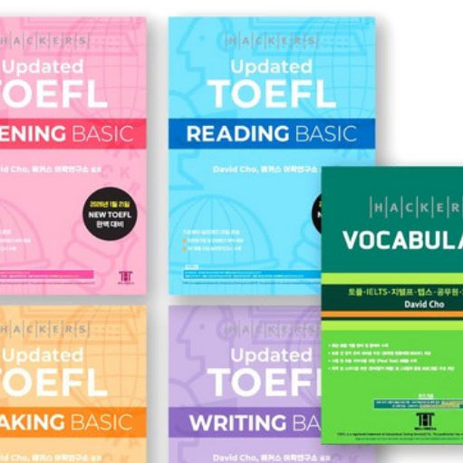 [BUNJANG] Hackers TOEFL Basic New Edition 5-Volume Vocabulary Set / [네고 가능] 해커스 토플 베이직 신개정판 + 보카 5권 완전 새책