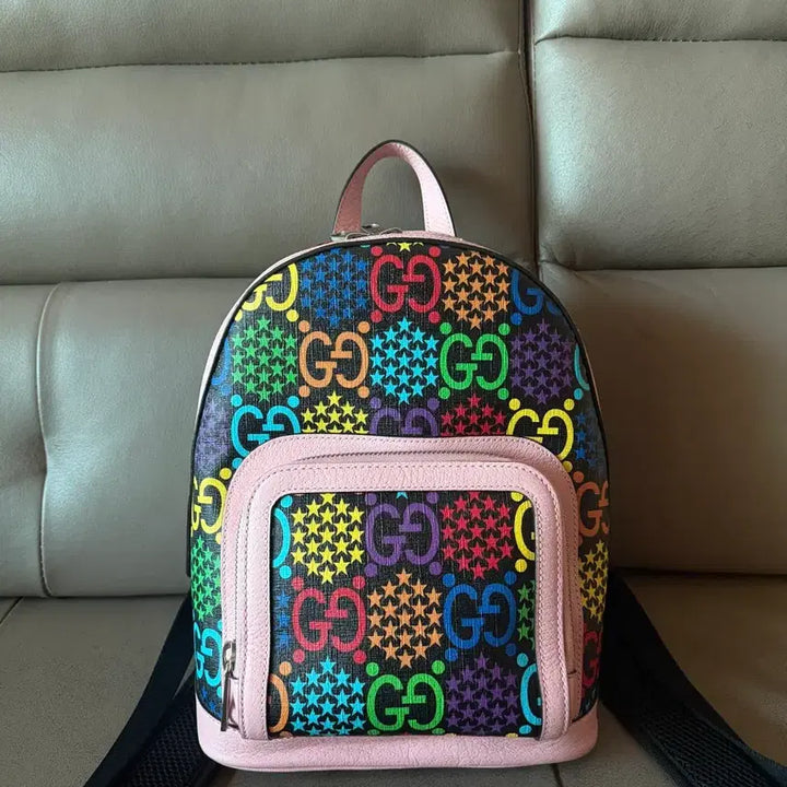 [BUNJANG] Gucci Psychedelic Pink Small Backpack / 구찌 사이키델릭 핑크 스몰 백팩