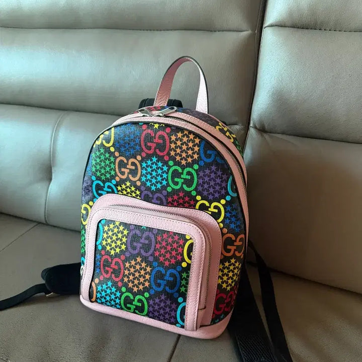 [BUNJANG] Gucci Psychedelic Pink Small Backpack / 구찌 사이키델릭 핑크 스몰 백팩