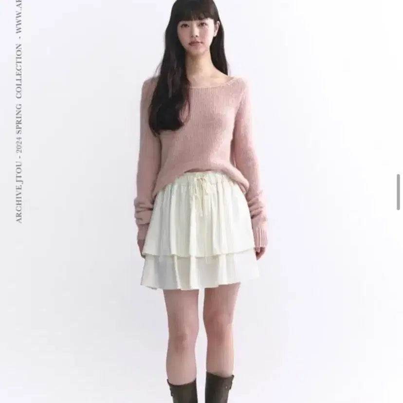 [BUNJANG] Archive J2U Blush Knit / 아카이브제이투유 블러쉬 니트 핑크