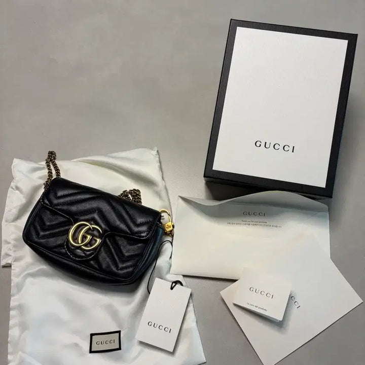 [BUNJANG] Gucci Matelasse Mini Chain Bag Black / 공홈 구매 정품 / 구찌 마틀라세 미니 체인백 블랙