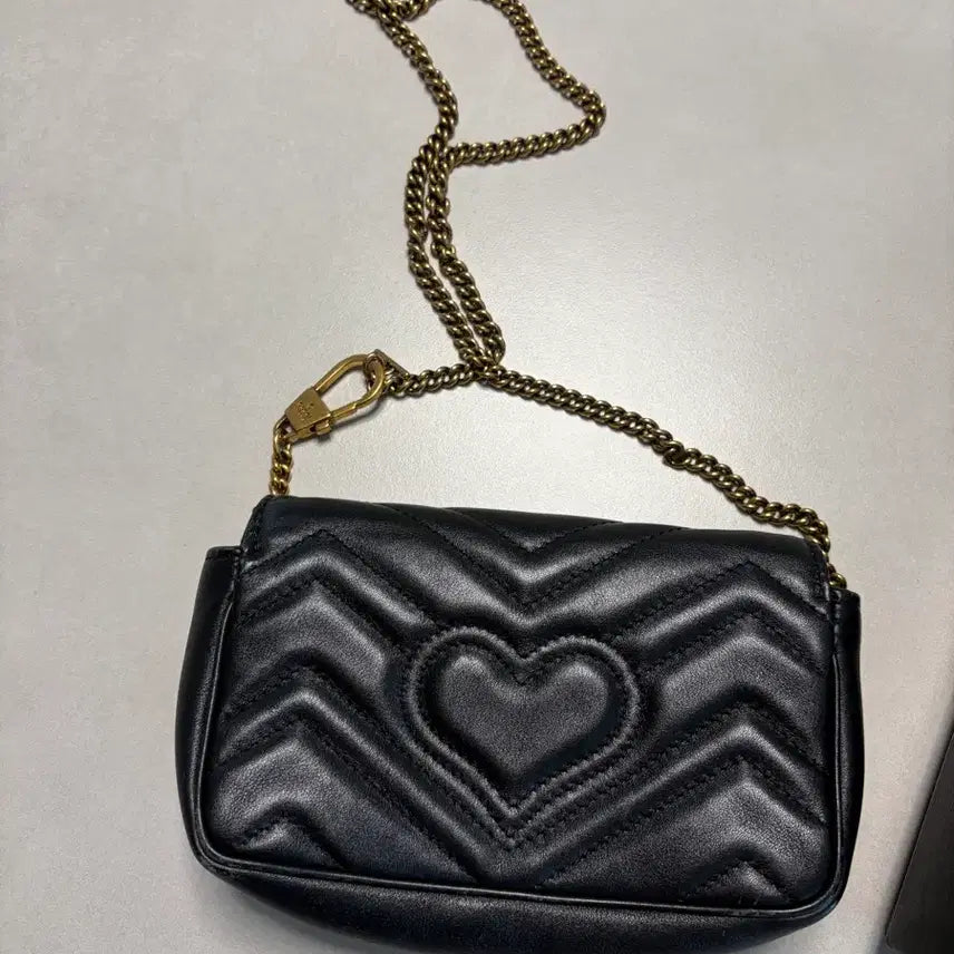 [BUNJANG] Gucci Matelasse Mini Chain Bag Black / 공홈 구매 정품 / 구찌 마틀라세 미니 체인백 블랙