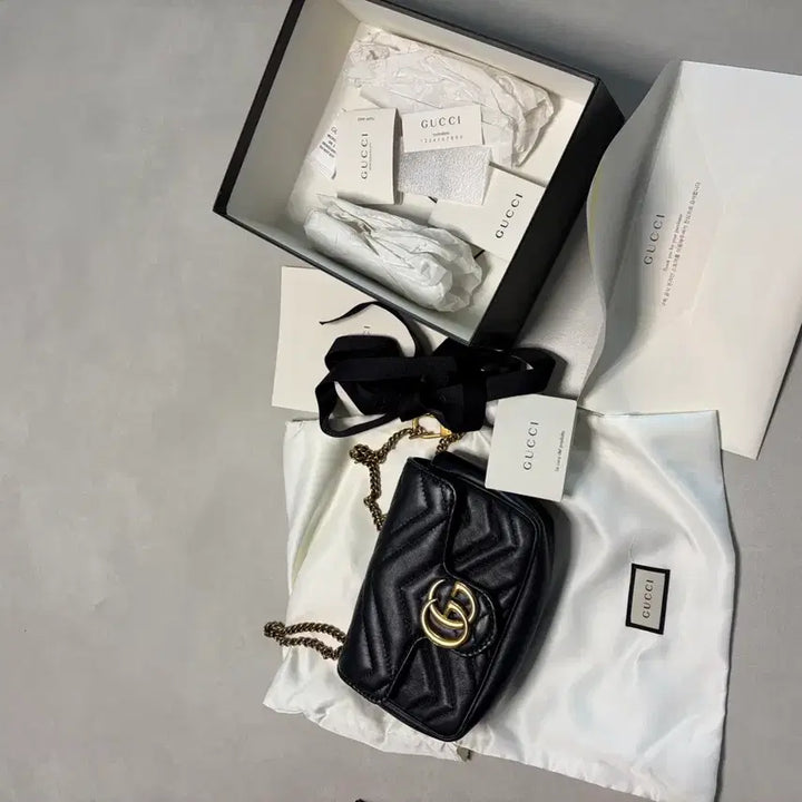 [BUNJANG] Gucci Matelasse Mini Chain Bag Black / 공홈 구매 정품 / 구찌 마틀라세 미니 체인백 블랙