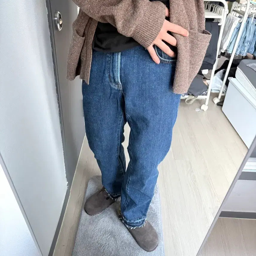 [BUNJANG] EDWIN E603 Japan Mid-Wash Cutoff Denim / (28) 에드윈 EDWIN E603 재팬 중청 컷오프 데님