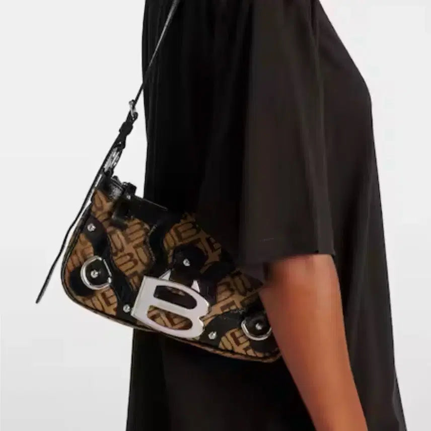 [BUNJANG] Balenciaga Essex Small Shoulder Bag Ebony Beige / 발렌시아가 에섹스 스몰 숄더백 에보니 베이지