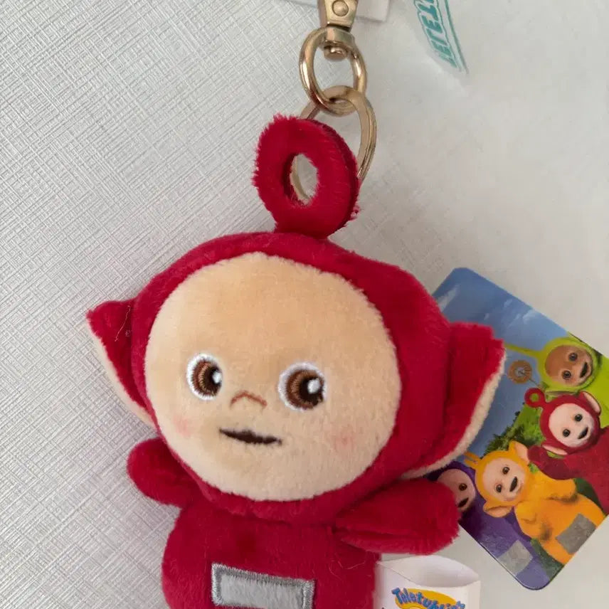 [BUNJANG] Teletubbies Po Doll Keychain / 텔레토비 뽀 인형 키링