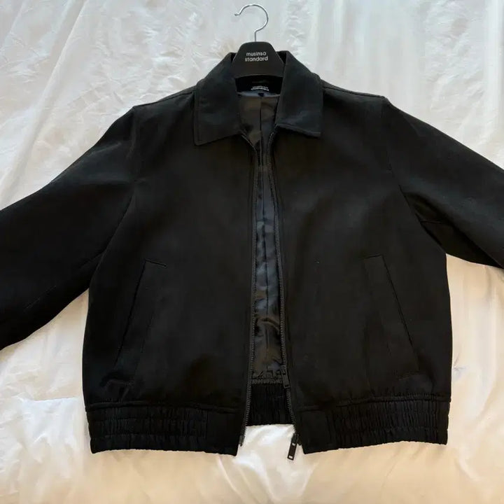 [BUNJANG] Musinsa Standard Blouson Jacket Black / 무신사 스탠다드 블루종 자켓 블랙
