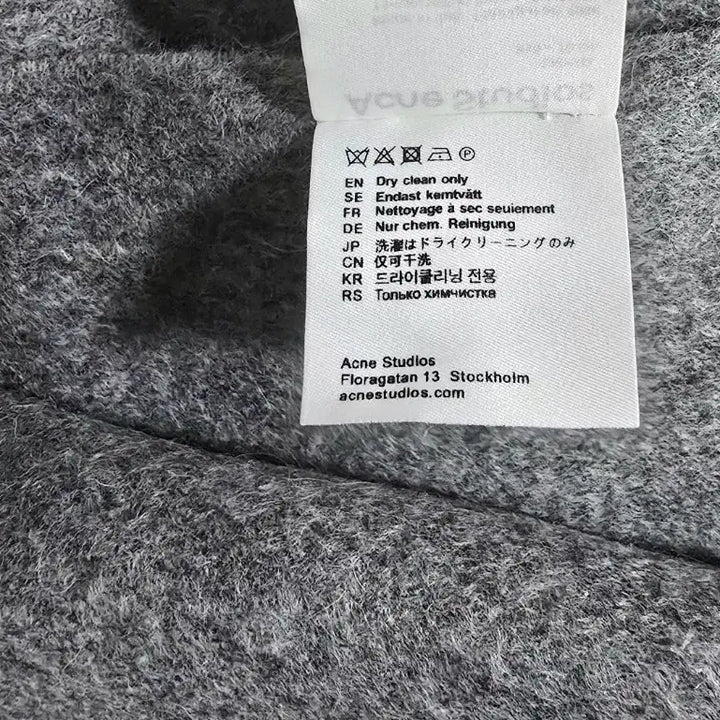 [SOLD OUT] 아크네스튜디오 캐나다 뉴 오버사이즈 울 머플러 목도리 그레이멜란지