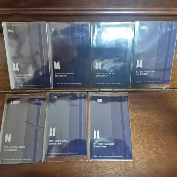 2021 BTS 아미키트 멤버십 4기 포토카드 일괄