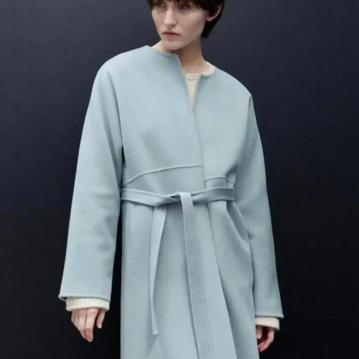 [BUNJANG] Sie Adele Handmade Coat Powder Blue Standard / (급처)시에 sie 아델 핸드메이드 코트 파우더블루 스탠다드