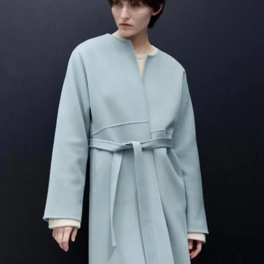 [BUNJANG] Sie Adele Handmade Coat Powder Blue Standard / (급처)시에 sie 아델 핸드메이드 코트 파우더블루 스탠다드