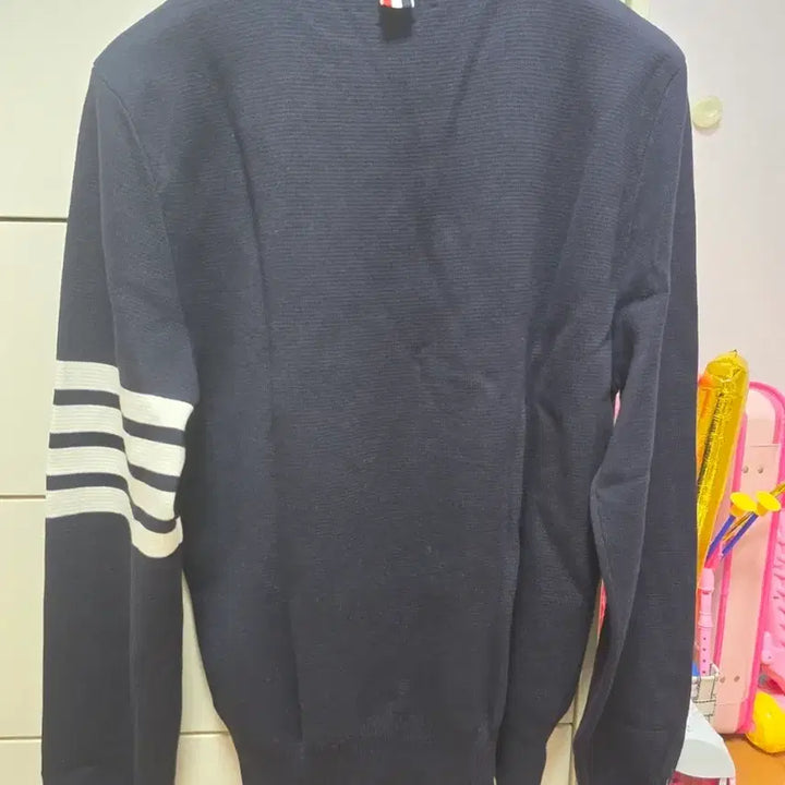 [BUNJANG] Thom Browne Milano Stitch Navy Knit Cardigan / [새상품]톰브라운 밀라노스티치 네이비 니트 4선 완장 가디건
