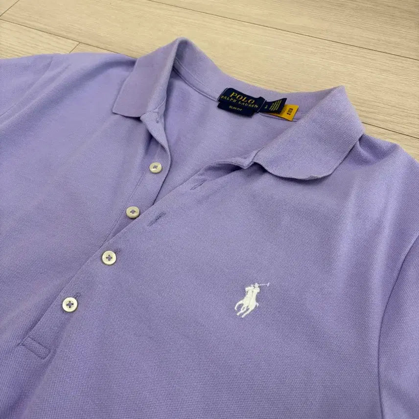 [BUNJANG] Polo Ralph Lauren Lavender Slim Fit Polo Shirt / 폴로 랄프로렌 슬림핏 라벤더 폴로셔츠