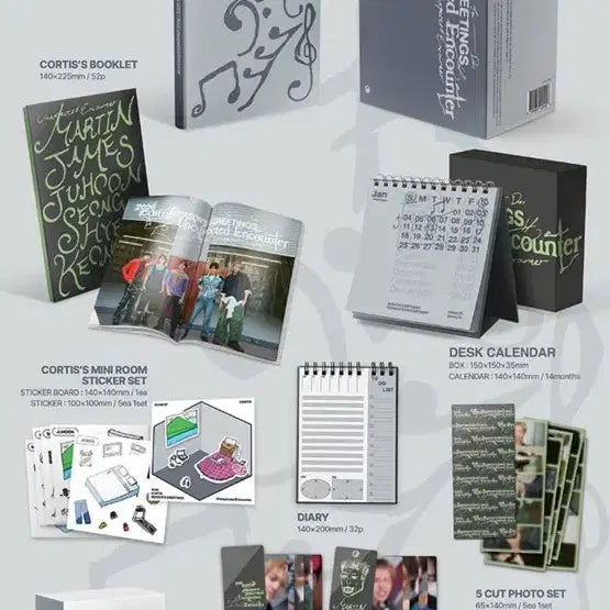 코르티스 시즌그리팅 미개봉 미도착건