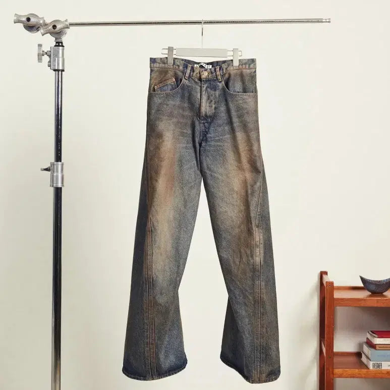 [BUNJANG] 25AW Never Forget 3D Twisted Wide Leg Jeans / 25AW 네버포겟 3D TWISTED WIDE LEG JEANS
