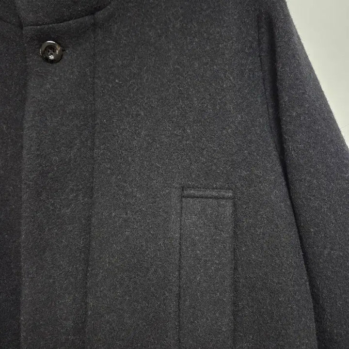 [BUNJANG] Label Archive 25FW Black High Neck Robe Coat / 라벨아카이브 25FW 블랙 하이넥 로브 코트