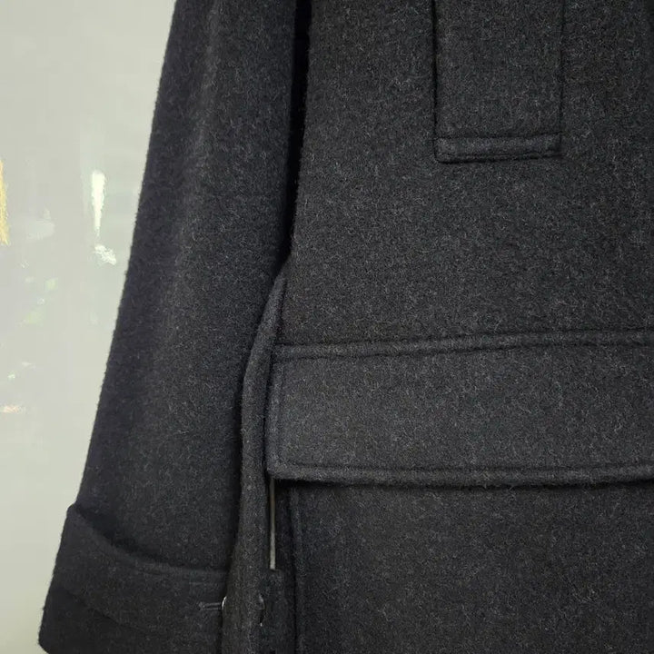 [BUNJANG] Label Archive 25FW Black High Neck Robe Coat / 라벨아카이브 25FW 블랙 하이넥 로브 코트