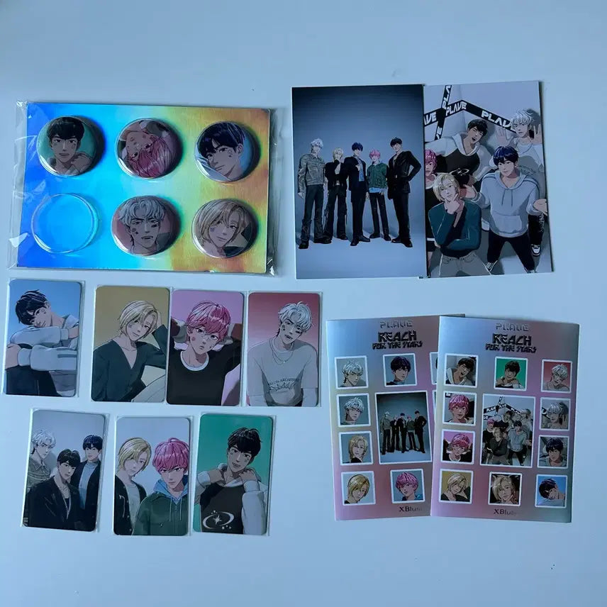 플레이브 중국잡지 부록 포카, 캔뱃지, 엽서, 스티커