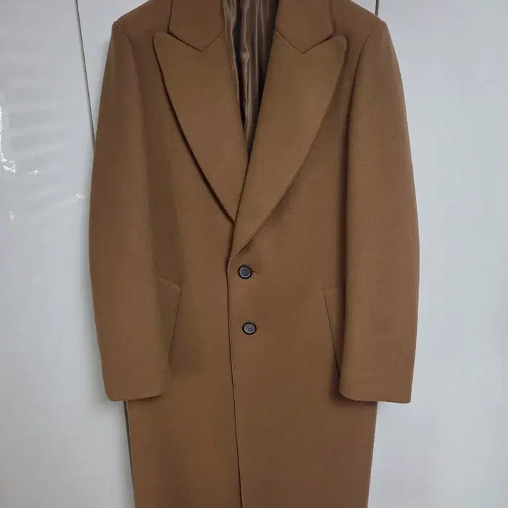 [BUNJANG] Wooyoungmi Camel Peak Lapel Single Coat / 우영미 카멜 피크드라펠 싱글 코트