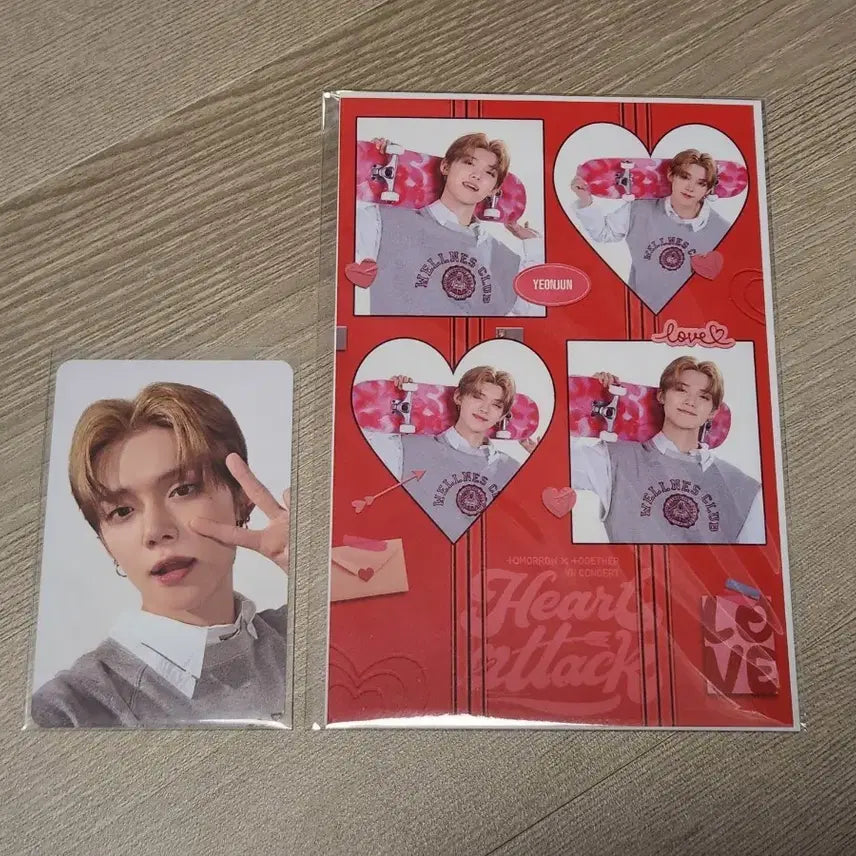 투모로우바이투게더 투바투 하트어택 VR 1차 연준 네컷 포카 세트 양도