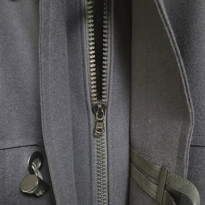 [BUNJANG] Solid Homme Navy High-Neck Duffle Coat / 솔리드옴므 네이비 하이넥 더플 코트