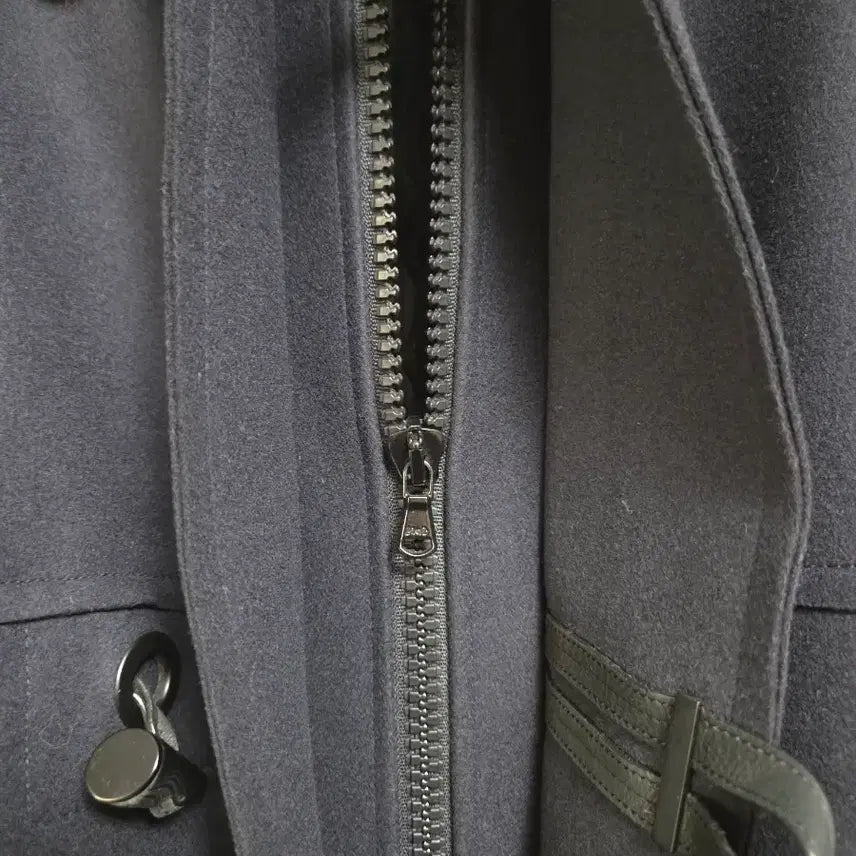 [BUNJANG] Solid Homme Navy High-Neck Duffle Coat / 솔리드옴므 네이비 하이넥 더플 코트