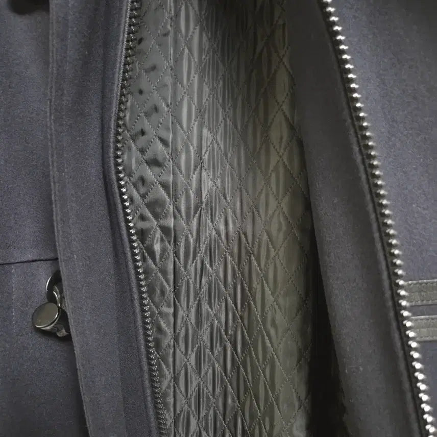 [BUNJANG] Solid Homme Navy High-Neck Duffle Coat / 솔리드옴므 네이비 하이넥 더플 코트