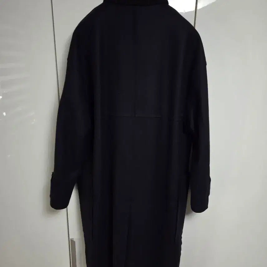 [BUNJANG] Solid Homme Navy High-Neck Duffle Coat / 솔리드옴므 네이비 하이넥 더플 코트