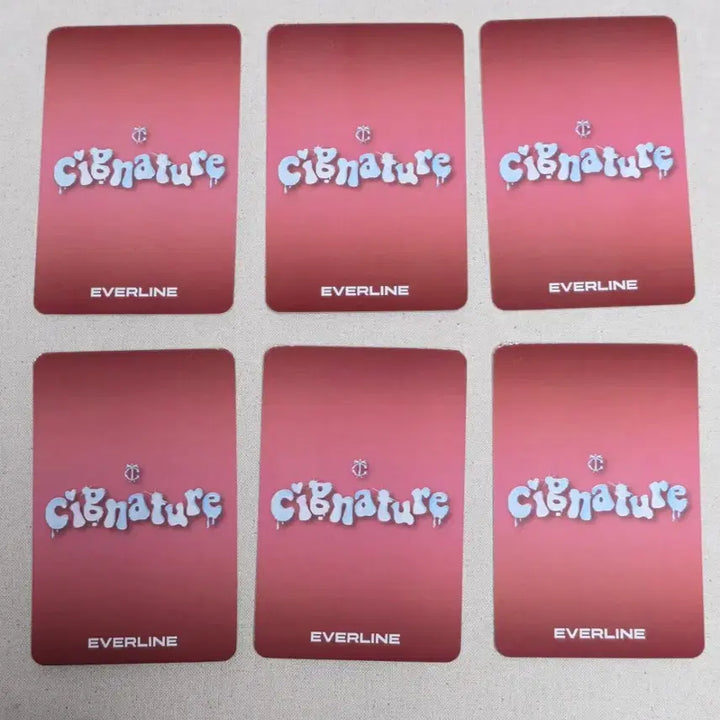 시그니처 에버라인 팬싸 특전 6종 풀세트 cignature