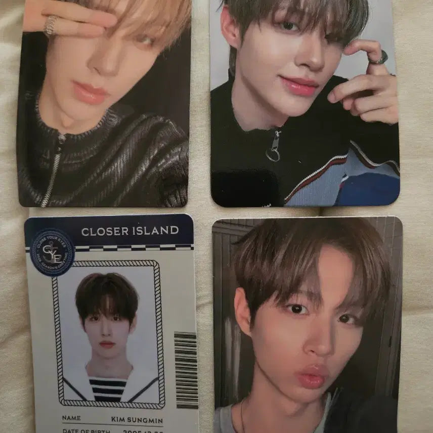 클유아 김성민 포카 4장