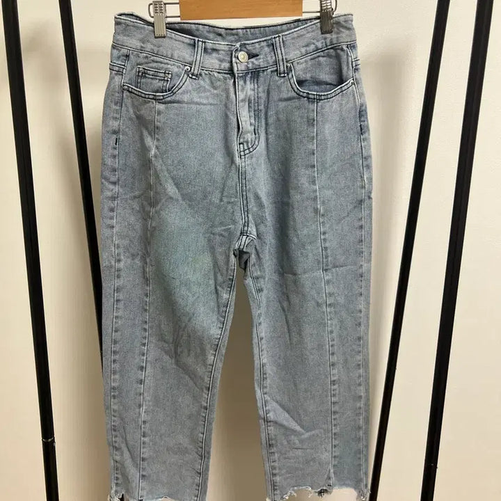 [BUNJANG] Denim Crop Pants 5153 / 연청 데님 크롭 팬츠 5153