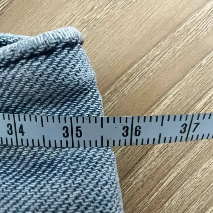 [BUNJANG] Denim Crop Pants 5153 / 연청 데님 크롭 팬츠 5153