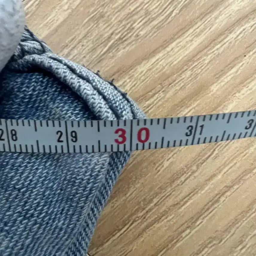 [BUNJANG] Denim Crop Pants 5153 / 연청 데님 크롭 팬츠 5153