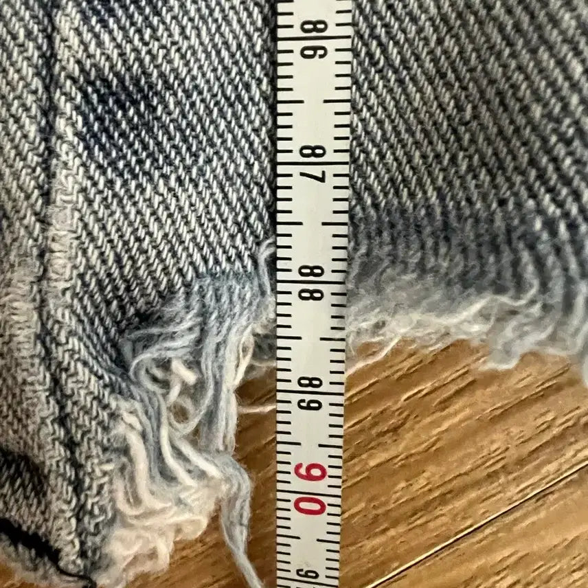 [BUNJANG] Denim Crop Pants 5153 / 연청 데님 크롭 팬츠 5153