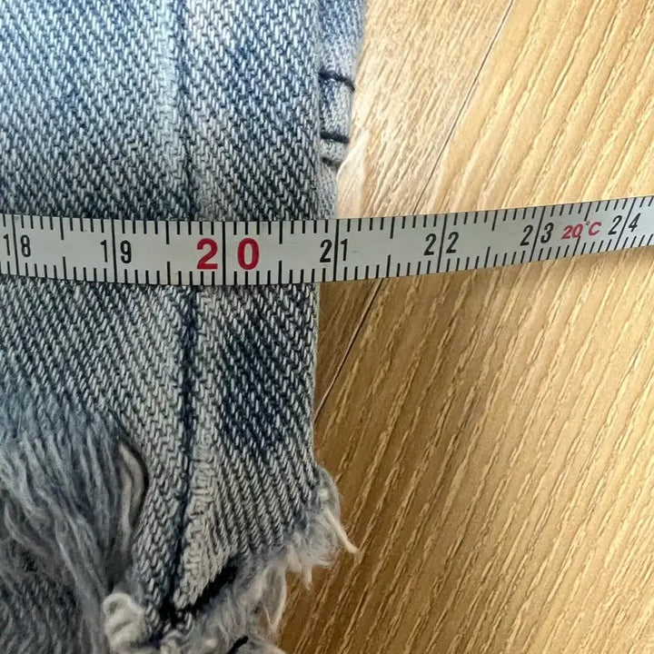 [BUNJANG] Denim Crop Pants 5153 / 연청 데님 크롭 팬츠 5153