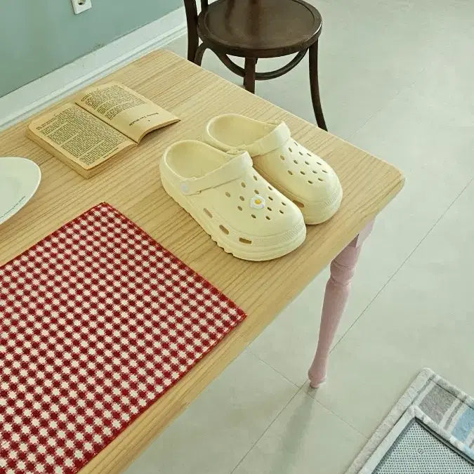 [BUNJANG] Clog Platform Slippers (4cm Heel) - New / 여성용 클로그 슬리퍼 (통굽 키높이) 미사용 새제품 판매합니다 크록스종류