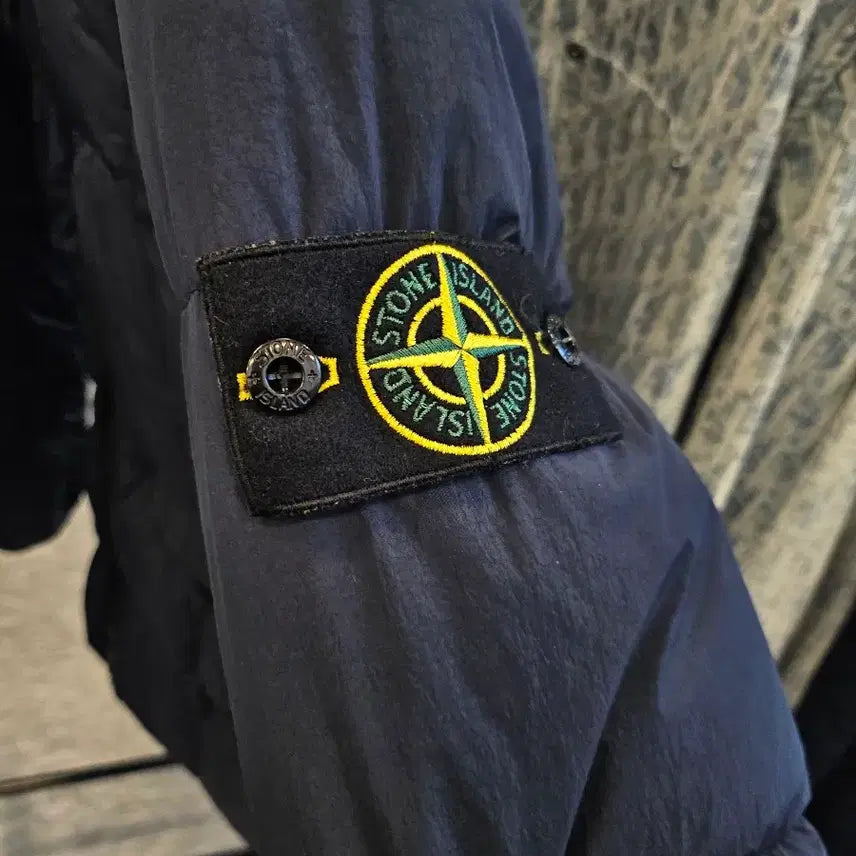 [BUNJANG] Stone Island Crinkle Reps Padded Jacket / [S급/정품] 스톤아일랜드 크링클랩스 패딩 S사이즈